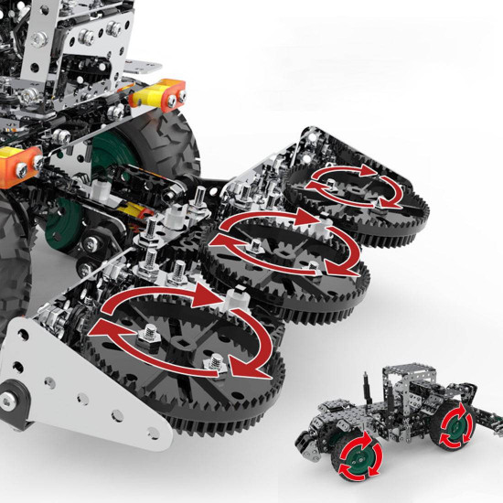 3602pcs diy metal assembly gear transmission agricultural machinery combination educational toy 3602pcs diy metal assembly gear transmission agricultural machinery combination educational toy