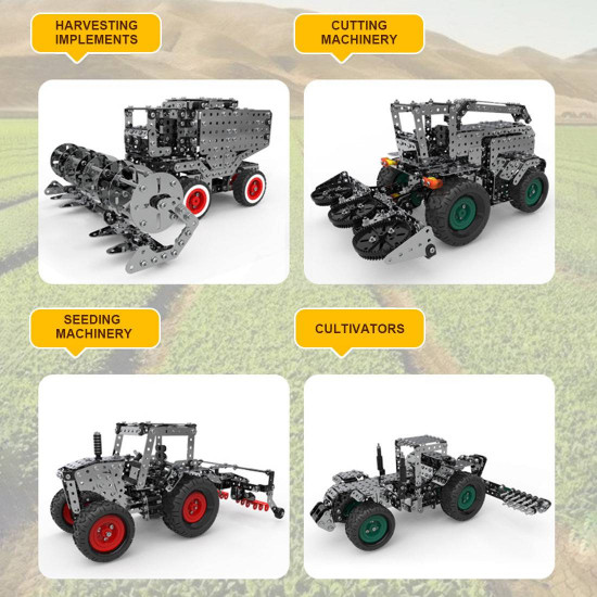 3602pcs diy metal assembly gear transmission agricultural machinery combination educational toy 3602pcs diy metal assembly gear transmission agricultural machinery combination educational toy