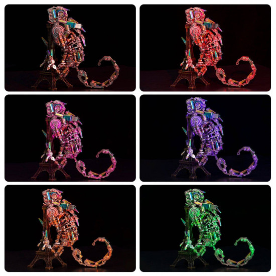 3d assembly mechanical chamaeleon model steampunk metal art 745pcs diy kit 3d assembly mechanical chamaeleon model steampunk metal art 745pcs diy kit