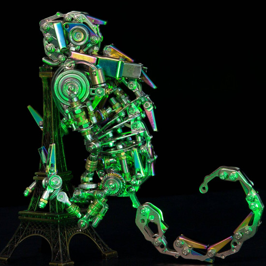 3d assembly mechanical chamaeleon model steampunk metal art 745pcs diy kit 3d assembly mechanical chamaeleon model steampunk metal art 745pcs diy kit