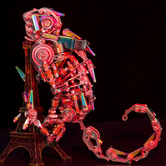 3d assembly mechanical chamaeleon model steampunk metal art 745pcs diy kit 3d assembly mechanical chamaeleon model steampunk metal art 745pcs diy kit