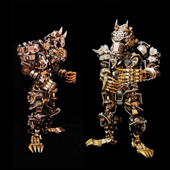 3d diy metal assembly werewolf model hyperrealistic toy set 3d diy metal assembly werewolf model hyperrealistic toy set