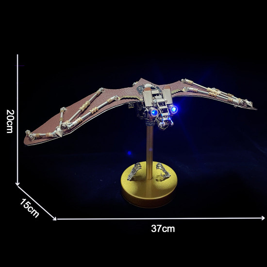 3d mechanical led bat steampunk creepy metal model kits 3d mechanical led bat steampunk creepy metal model kits
