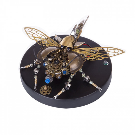 3d metal diy rotatable steampunk beetle insect assembly kit with voice control light 3d metal diy rotatable steampunk beetle insect assembly kit with voice control light