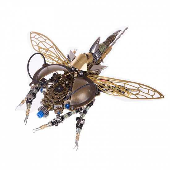 3d metal diy rotatable steampunk beetle insect assembly kit with voice control light 3d metal diy rotatable steampunk beetle insect assembly kit with voice control light