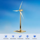 3d metal windmill assembly model solar powered wind turbine model golden 3d metal windmill assembly model solar powered wind turbine model golden