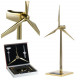 3d metal windmill assembly model solar powered wind turbine model golden 3d metal windmill assembly model solar powered wind turbine model golden
