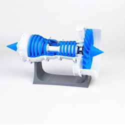 3d printed aero engine model turbofan jet engine model diy stem engine toy - ordinary static type