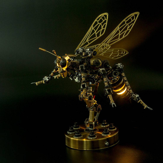 3d stainless steel insects puzzle model kit diy sound control mechanical wasp assembly jigsaw crafts 3d stainless steel insects puzzle model kit diy sound control mechanical wasp assembly jigsaw crafts