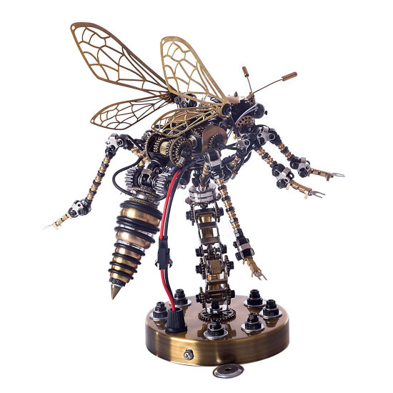 3d stainless steel insects puzzle model kit diy sound control mechanical wasp assembly jigsaw crafts 3d stainless steel insects puzzle model kit diy sound control mechanical wasp assembly jigsaw crafts
