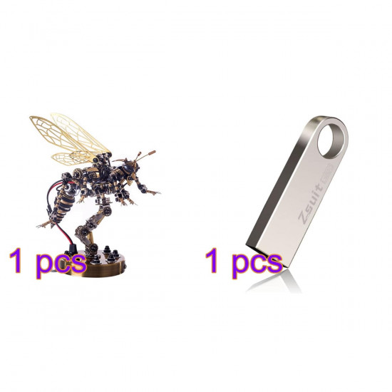 3d stainless steel mechanical wasp diy assembly model voice control lamp 3d stainless steel mechanical wasp diy assembly model voice control lamp