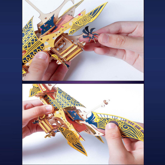 3d steampunk ancient greek fantasy spaceship wooden puzzle toy model 300+pcs 3d steampunk ancient greek fantasy spaceship wooden puzzle toy model 300+pcs