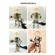3d steampunk metal robot mr gort hobby model kit with led light 3d steampunk metal robot mr gort hobby model kit with led light