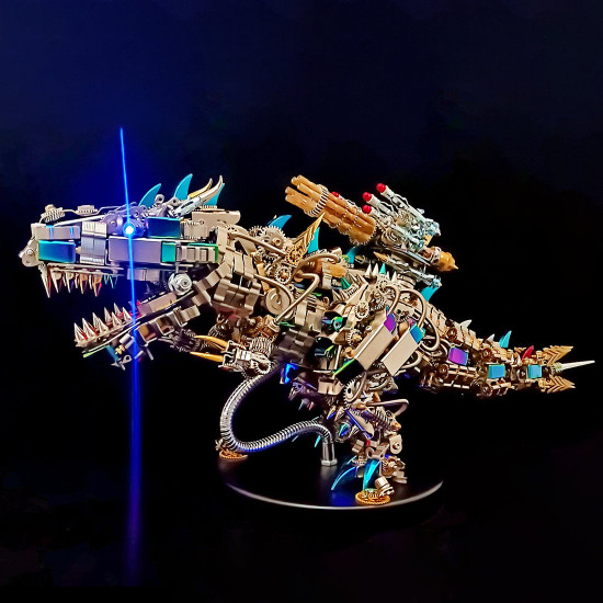 3d metal rex dinosaur mechanical puzzle diy assembly model kit - 2500pcs+55cm height 3d metal rex dinosaur mechanical puzzle diy assembly model kit - 2500pcs+55cm height