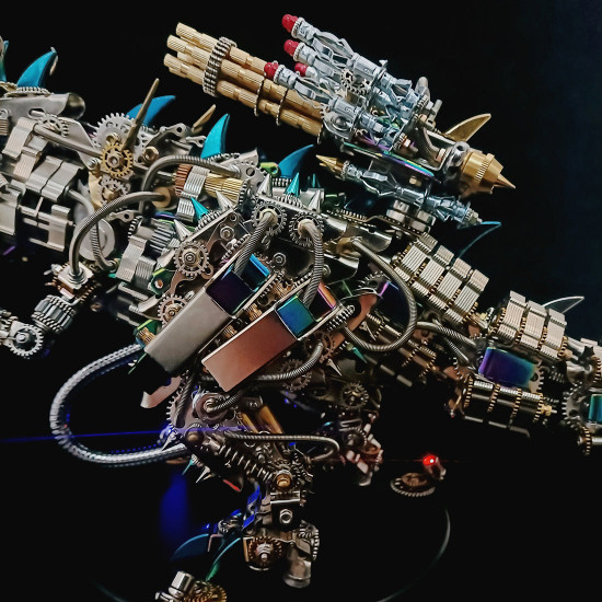 3d metal rex dinosaur mechanical puzzle diy assembly model kit - 2500pcs+55cm height 3d metal rex dinosaur mechanical puzzle diy assembly model kit - 2500pcs+55cm height