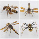 3pcs steampunk mini insect metal model home decoration 3pcs steampunk mini insect metal model home decoration