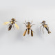 3pcs steampunk mini insect metal model home decoration 3pcs steampunk mini insect metal model home decoration
