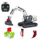 4-in-1 1/18 2.4g metal rtr rc excavator model with simulated hydraulic system pre-order 4-in-1 1/18 2.4g metal rtr rc excavator model with simulated hydraulic system pre-order