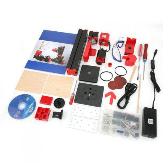 4 in 1 micro machine tool wire saw wood lathe sand mill handheld machine tool diy assembly kit 100pcs+ 4 in 1 micro machine tool wire saw wood lathe sand mill handheld machine tool diy assembly kit 100pcs+
