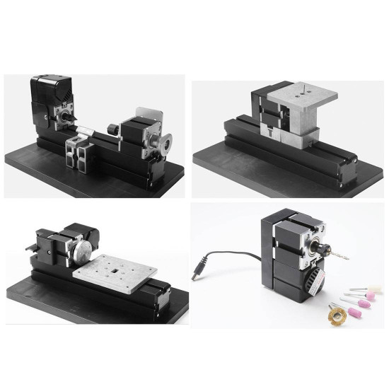 4 in 1 wire saw wood lathe sand mill handheld micro machine tool diy assembly kit 100pcs+ 4 in 1 wire saw wood lathe sand mill handheld micro machine tool diy assembly kit 100pcs+