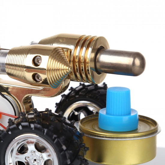 4-wheeled stirling engine powered car model steam scientific experiment educational toys 4-wheeled stirling engine powered car model steam scientific experiment educational toys