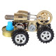 4-wheeled stirling engine powered car model steam scientific experiment educational toys 4-wheeled stirling engine powered car model steam scientific experiment educational toys