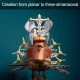 421pcs steampunk victorian fantasy spaceship wooden puzzle toy 421pcs steampunk victorian fantasy spaceship wooden puzzle toy