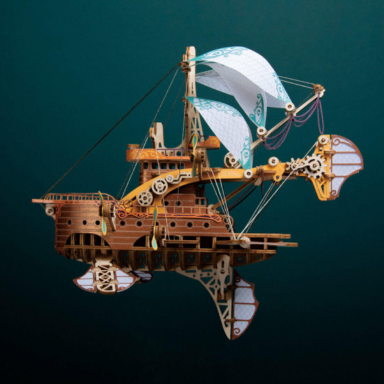 421pcs steampunk victorian fantasy spaceship wooden puzzle toy 421pcs steampunk victorian fantasy spaceship wooden puzzle toy