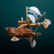 421pcs steampunk victorian fantasy spaceship wooden puzzle toy 421pcs steampunk victorian fantasy spaceship wooden puzzle toy