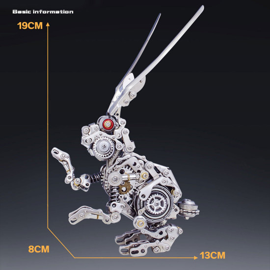 500pcs punk mechanical rabbit diy assembly model 3d metal puzzle 500pcs punk mechanical rabbit diy assembly model 3d metal puzzle