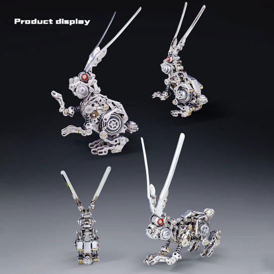 500pcs punk mechanical rabbit diy assembly model 3d metal puzzle 500pcs punk mechanical rabbit diy assembly model 3d metal puzzle