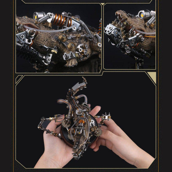 547pcs+ diy mechanical variation crocodile desktop decoration exquisite gift 547pcs+ diy mechanical variation crocodile desktop decoration exquisite gift