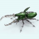 588pcs+ mechanical dynastes large beetle 3d metal model kits -standard version 588pcs+ mechanical dynastes large beetle 3d metal model kits -standard version