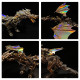 600cs diy mechanical steampunk western dragon with wing assembly 3d metal model kits 600cs diy mechanical steampunk western dragon with wing assembly 3d metal model kits
