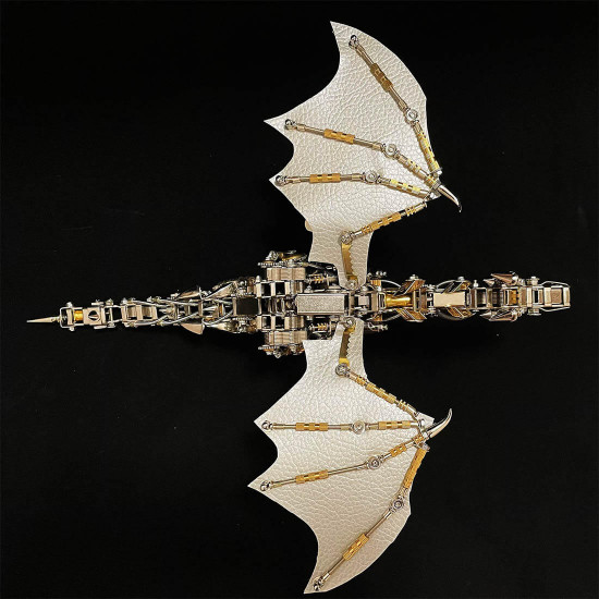 600cs diy mechanical steampunk western dragon with wing assembly 3d metal model kits 600cs diy mechanical steampunk western dragon with wing assembly 3d metal model kits