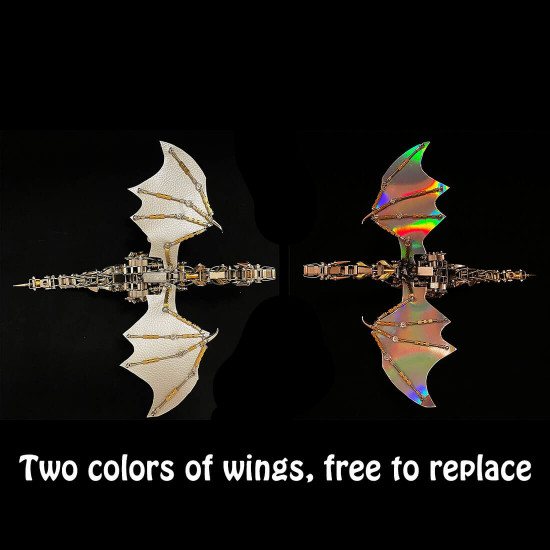 600cs diy mechanical steampunk western dragon with wing assembly 3d metal model kits 600cs diy mechanical steampunk western dragon with wing assembly 3d metal model kits