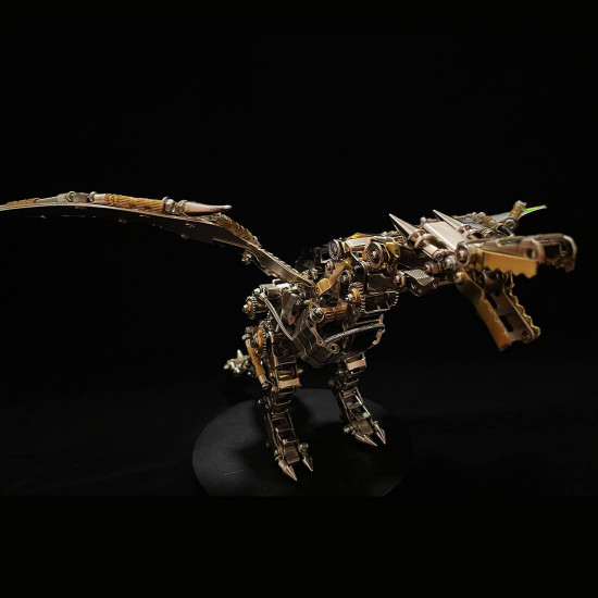 600cs diy mechanical steampunk western dragon with wing assembly 3d metal model kits 600cs diy mechanical steampunk western dragon with wing assembly 3d metal model kits