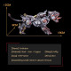 650pcs+ 3d metal smilodon saber-toothed cat diy kits assembly 650pcs+ 3d metal smilodon saber-toothed cat diy kits assembly