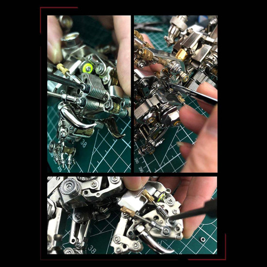 650pcs+ 3d metal smilodon saber-toothed cat diy kits assembly 650pcs+ 3d metal smilodon saber-toothed cat diy kits assembly