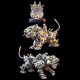 650pcs+ 3d metal smilodon saber-toothed cat diy kits assembly 650pcs+ 3d metal smilodon saber-toothed cat diy kits assembly