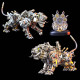 650pcs+ 3d metal smilodon saber-toothed cat diy kits assembly 650pcs+ 3d metal smilodon saber-toothed cat diy kits assembly