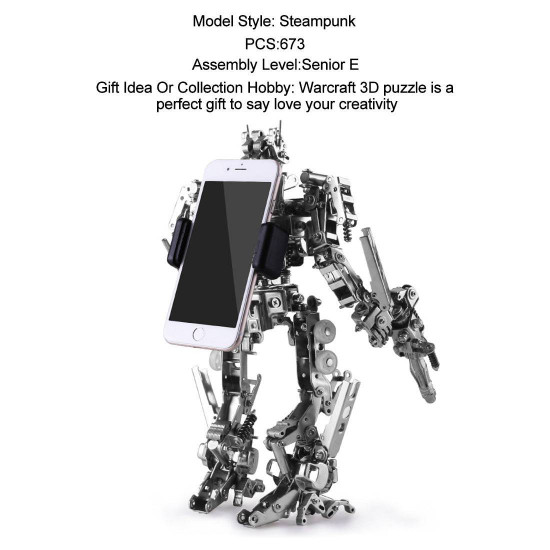 673pcs 3d metal explorer mobile phone holder diy mechanical kit 673pcs 3d metal explorer mobile phone holder diy mechanical kit