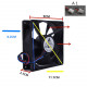 6cm 12v water cooling fan for cison fl4-175 engine 6cm 12v water cooling fan for cison fl4-175 engine