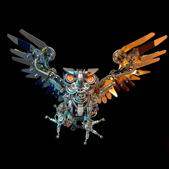 700+pcs steampunk owl diy assembly model building kits 700+pcs steampunk owl diy assembly model building kits