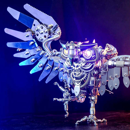 700+pcs steampunk owl diy assembly model building kits 700+pcs steampunk owl diy assembly model building kits