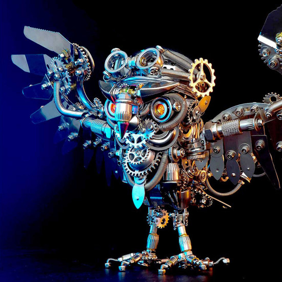 700+pcs steampunk owl diy assembly model building kits 700+pcs steampunk owl diy assembly model building kits