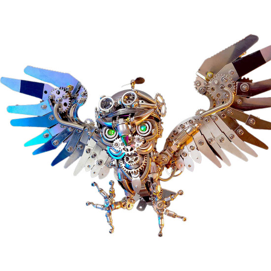 700+pcs steampunk owl diy assembly model building kits 700+pcs steampunk owl diy assembly model building kits