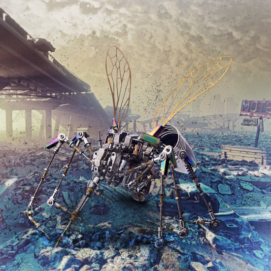 750+pcs mechanical 3d assembly mosquito model steampunk art 750+pcs mechanical 3d assembly mosquito model steampunk art