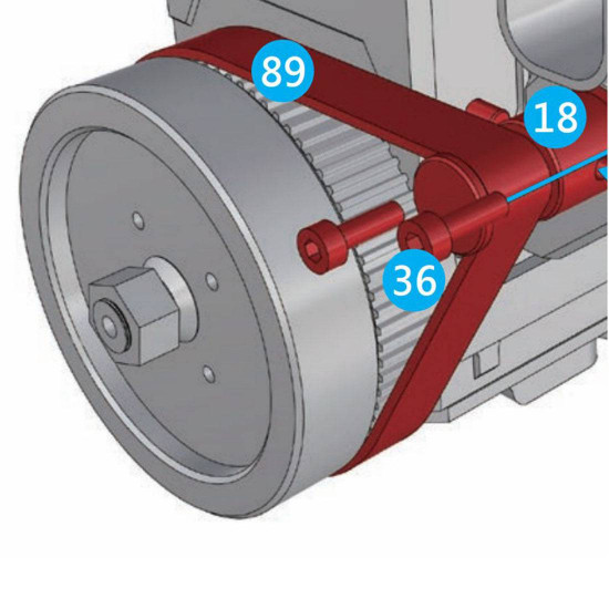 #89 90mxl starter belt（90）for toyan fs-l400 engine