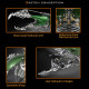 adavanced 1014pcs+ mechanical green dynastes beetle 3d metal diy assembly kits toys adavanced 1014pcs+ mechanical green dynastes beetle 3d metal diy assembly kits toys